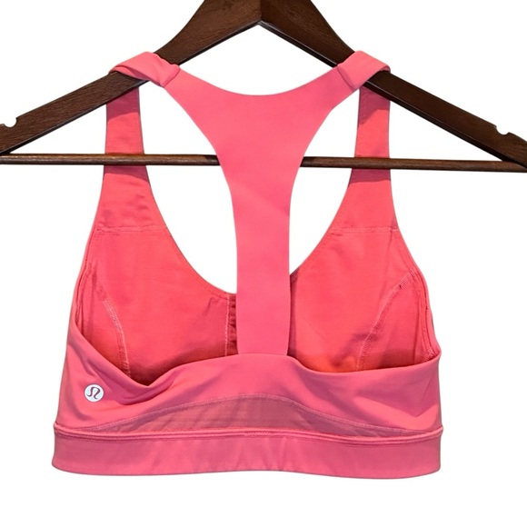 Lululemon Break Free Sports Bra Nulux In Flash Light Tone Coral  Women's Size 6 - Picture 2 of 7